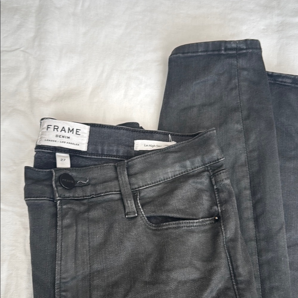 FRAME Denim Women's High-Rise Jeans - Black